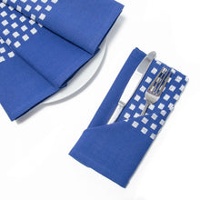 Load image into Gallery viewer, 18 X 18 in. Basketweave Stripe Cotton Napkins 4/Pack (7 Colors)