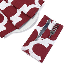 Load image into Gallery viewer, 19 X 19 in. Trellis Cotton Napkins 4/Pack