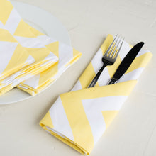 Load image into Gallery viewer, 19 X 19 in. Chevron Cotton Napkins 4/Pack (12 Colors)