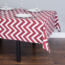 Load image into Gallery viewer, 60 in. Square Chevron Cotton Tablecloth (12 Colors)