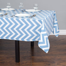 Load image into Gallery viewer, 60 in. Square Chevron Cotton Tablecloth (12 Colors)