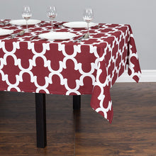 Load image into Gallery viewer, 60 X 84 in. Rectangular Trellis Cotton Tablecloth (12 Colors)