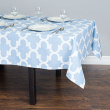Load image into Gallery viewer, 60 X 84 in. Rectangular Trellis Cotton Tablecloth (12 Colors)