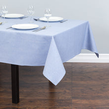 Load image into Gallery viewer, 60 x 84 in. Rectangular Chambray Cotton Tablecloth