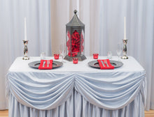 Load image into Gallery viewer, 8 ft. Drape Chiffon All-In-1 Tablecloth/Pleated Skirt (8 Colors)