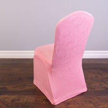 Load image into Gallery viewer, Rose Embossed Stretch Banquet Chair Cover (5 Colors)