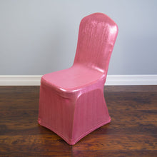 Load image into Gallery viewer, Shimmering Stretch Banquet Chair Cover (2 Colors)