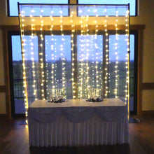 Load image into Gallery viewer, 10 ft. White Starlight Backdrop with Warm White LEDs