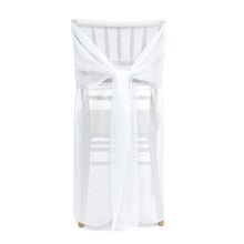 Load image into Gallery viewer, Chiffon Chiavari Chair Cover Strawberry Ice
