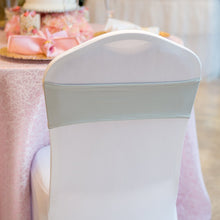 Load image into Gallery viewer, Stretch Chair Sash Silver 10/Pack
