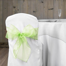 Load image into Gallery viewer, Organza Sash Tea Green (10 Pack)