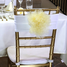Load image into Gallery viewer, Camellia Organza Chair Sash 4/Pack