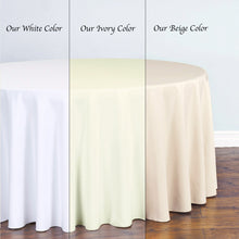 Load image into Gallery viewer, 108 in. Round Polyester Tablecloth (20 Colors)