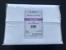 Load image into Gallery viewer, Hotel Selection 500 Thread Count Cotton White Sheet Set - Full Size
