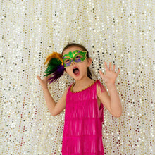 Load image into Gallery viewer, 50 x 120 in. Sheer Sequin Backdrop Draping (5 Colors)