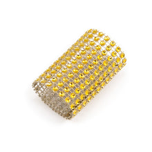 Load image into Gallery viewer, Crystal Napkin Ring Gold 10/Pack