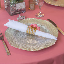Load image into Gallery viewer, Crystal Diamond Napkin Ring 10/Pack, (8 colors)