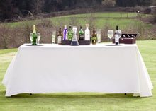 Load image into Gallery viewer, 90 X 132 in. Rectangular with Round Corners Polyester Tablecloth (20 Colors)