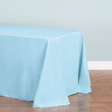 Load image into Gallery viewer, 90 X 132 in. Rectangular with Round Corners Polyester Tablecloth (20 Colors)