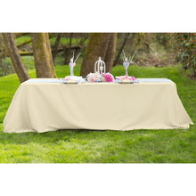 Load image into Gallery viewer, 90 X 156 in. Rectangular with Round Corners Polyester Tablecloth (20 Colos)