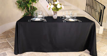 Load image into Gallery viewer, 90 X 132 in. Rectangular with Round Corners Polyester Tablecloth (20 Colors)