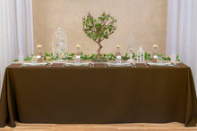 Load image into Gallery viewer, 90 X 156 in. Rectangular with Round Corners Polyester Tablecloth (20 Colos)
