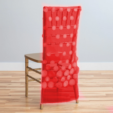 Load image into Gallery viewer, Cascading Ripples Chiavari Chair Cover (4 Colors)