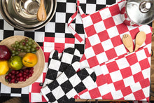 Load image into Gallery viewer, 60 X 126 in. Rectangular Checker Board Cotton Tablecloth