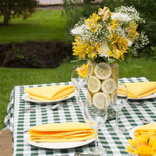 Load image into Gallery viewer, 70 in. Square Polyester Tablecloth Checkered