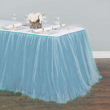 Load image into Gallery viewer, 21 ft. Tulle Tutu Table Skirt (6 Colors)