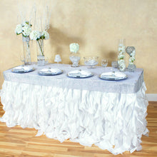 Load image into Gallery viewer, 21 ft. Curly Willow Table Skirt White