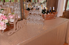 Load image into Gallery viewer, 88 X 130 in. Rectangular Sequin Tablecloth (8 Colors)