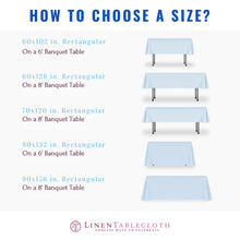 Load image into Gallery viewer, 90 X 156 in. Rectangular with Round Corners Polyester Tablecloth (20 Colos)