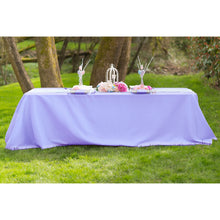 Load image into Gallery viewer, 90 X 156 in. Rectangular with Round Corners Polyester Tablecloth (20 Colos)