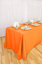 Load image into Gallery viewer, 90 X 156 in. Rectangular with Round Corners Polyester Tablecloth (20 Colos)