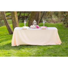 Load image into Gallery viewer, 90 X 132 in. Rectangular with Round Corners Polyester Tablecloth (20 Colors)