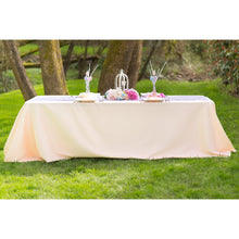Load image into Gallery viewer, 90 X 156 in. Rectangular with Round Corners Polyester Tablecloth (20 Colos)