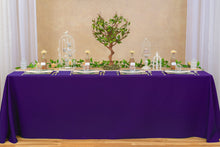 Load image into Gallery viewer, 90 X 156 in. Rectangular with Round Corners Polyester Tablecloth (20 Colos)