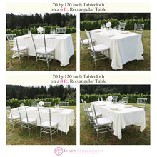 Load image into Gallery viewer, 70 x 120 in. Rectangular Polyester Tablecloth (20 Colors)