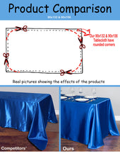 Load image into Gallery viewer, 90 X 156 in. Rectangular with Round Corners Polyester Tablecloth (20 Colos)
