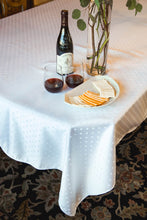 Load image into Gallery viewer, 70 x 120 in. Rectangular Square-point Damask Tablecloth (2 Colors)