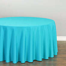 Load image into Gallery viewer, 120 In. Round Polyester Tablecloth (20 Colors)