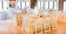 Load image into Gallery viewer, 90 X 132 in. Rectangular with Round Corners Polyester Tablecloth (20 Colors)