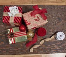 Load image into Gallery viewer, 2 yd. Burlap Ribbon Roll Red
