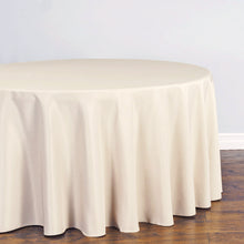 Load image into Gallery viewer, Bargain 108 In. Round Polyester Tablecloth Beige

