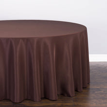 Load image into Gallery viewer, Bargain 108 In. Round Polyester Tablecloth Chocolate
