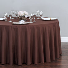 Load image into Gallery viewer, Bargain 108 In. Round Polyester Tablecloth Chocolate
