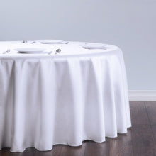 Load image into Gallery viewer, 108 in. Round Shantung Silk Tablecloth (8 Colors)
