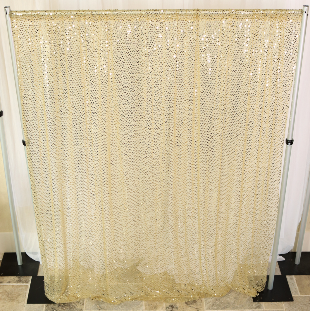 10 x 10 ft. Sheer Sequin Backdrop Draping (4 Colors)