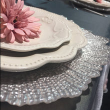 Load image into Gallery viewer, Coral Glass Charger Plate 4/Pack

